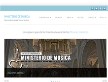 Tablet Screenshot of ministeriodemusica.net